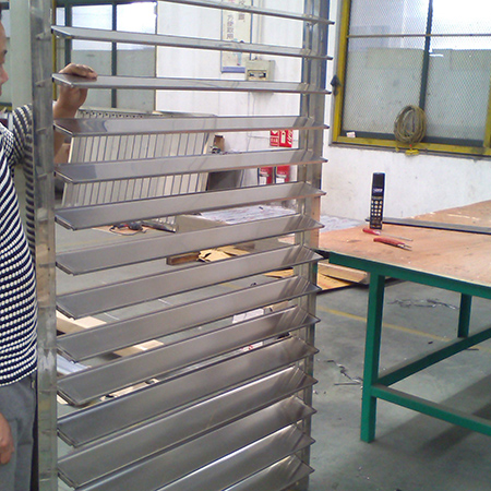 Stainless steel louver