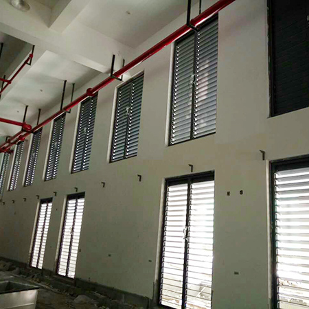 Hollow flat shutters